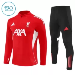 Levné Dětský Liverpool Tréninkové teplákové soupravy Čtvrt-Zip 2025-26 Červená Levné Dětský Liverpool Tréninkové teplákové soupravy Čtvrt-Zip 2025-26 Červená