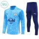 Levné Dětský Manchester City Tréninkové teplákové soupravy Čtvrt-Zip 2025-26 Modrá