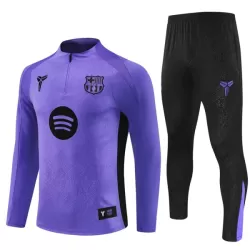 Levné Mužský FC Barcelona Purple Version Tréninkové teplákové soupravy Čtvrt-Zip 2025-26 Levné Mužský FC Barcelona Purple Version Tréninkové teplákové soupravy Čtvrt-Zip 2025-26