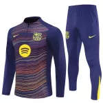 Levné Mužský FC Barcelona Tréninkové teplákové soupravy Čtvrt-Zip 2025-26 Navy