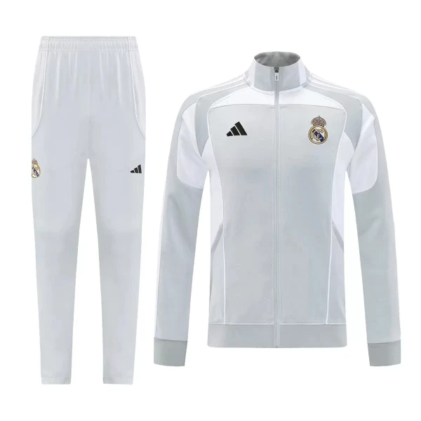 Levné Mužský Real Madrid Teplákové Soupravy 2025-26 Šedá