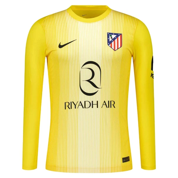 Levné Dětský Fotbalový Dres Atlético Madrid Brankářské 2025-26 Žlutá Dlouhý Rukáv