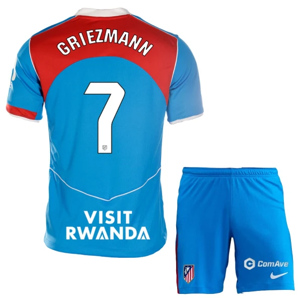 Levné Dětský Fotbalový Dres Atlético Madrid Griezmann 7 Alternativní 2025-26