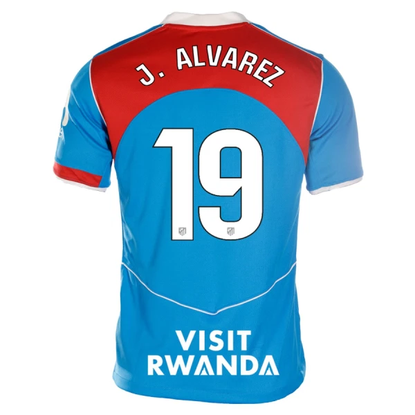 Levné Dětský Fotbalový Dres Atlético Madrid J. Alvarez 19 Alternativní 2025-26