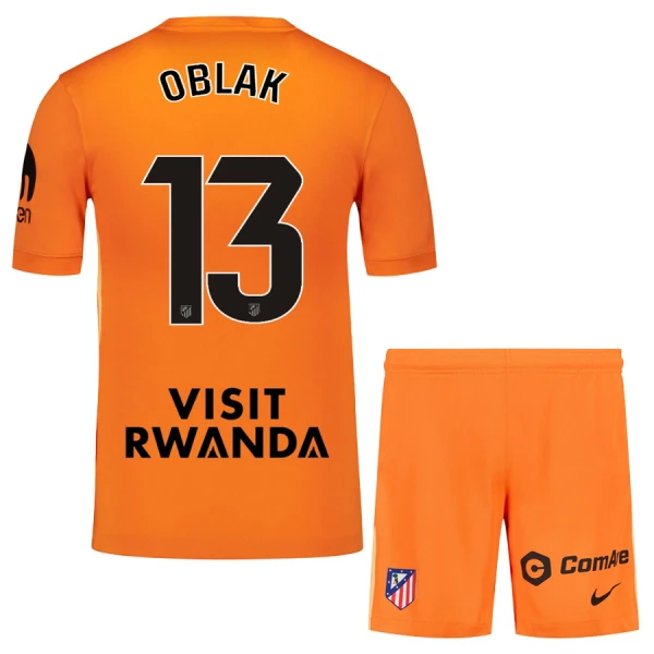 Levné Dětský Fotbalový Dres Atlético Madrid Oblak 13 Brankářské 2025-26 Oranžový Levné Dětský Fotbalový Dres Atlético Madrid Oblak 13 Brankářské 2025-26 Oranžový