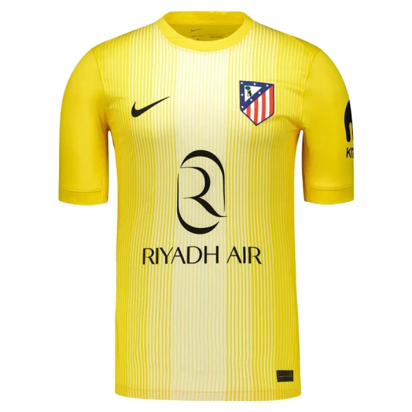 Levné Dětský Fotbalový Dres Atlético Madrid Oblak 13 Brankářské 2025-26 Žlutá