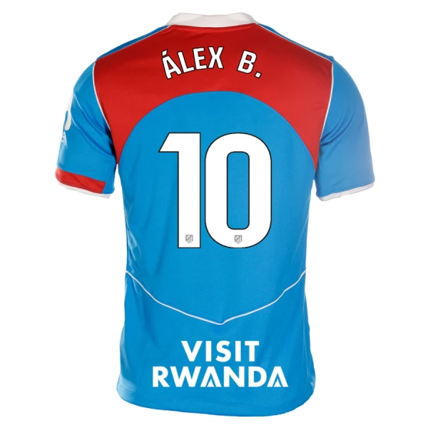 Levné Mužský Fotbalový Dres Atlético Madrid Alex B. 10 Alternativní 2025-26 Levné Mužský Fotbalový Dres Atlético Madrid Alex B. 10 Alternativní 2025-26