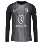 Levné Mužský Fotbalový Dres Atlético Madrid Brankářské 2025-26 Černá Dlouhý Rukáv