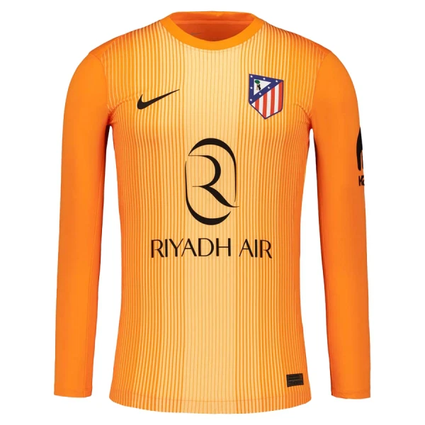 Levné Mužský Fotbalový Dres Atlético Madrid Brankářské 2025-26 Oranžový Dlouhý Rukáv