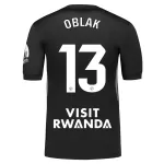 Levné Mužský Fotbalový Dres Atlético Madrid Oblak 13 Brankářské 2025-26 Černá