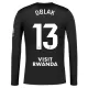 Levné Mužský Fotbalový Dres Atlético Madrid Oblak 13 Brankářské 2025-26 Černá Dlouhý Rukáv