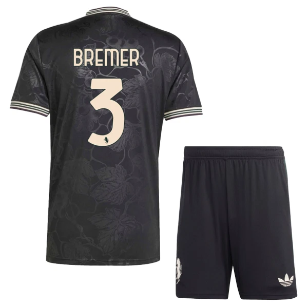 Levné Dětský Fotbalový Dres Juventus Bremer 3 Alternativní 2025-26