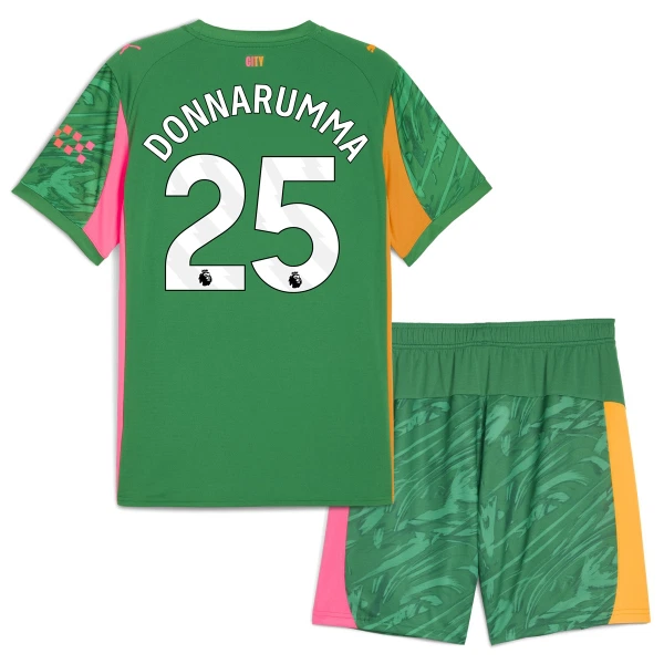 Levné Dětský Fotbalový Dres Manchester City Gianluigi Donnarumma 25 Brankářské 2025-26 Zelená