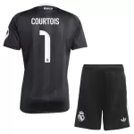 Levné Dětský Fotbalový Dres Real Madrid Courtois 1 Brankářské 2025-26 Černá