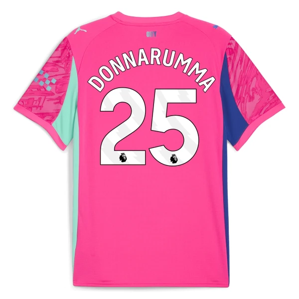 Levné Mužský Fotbalový Dres Manchester City Gianluigi Donnarumma 25 Brankářské 2025-26 Růžová