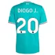 Levné Dětský Fotbalový Dres Liverpool Diogo J 20 Alternativní 2025-26