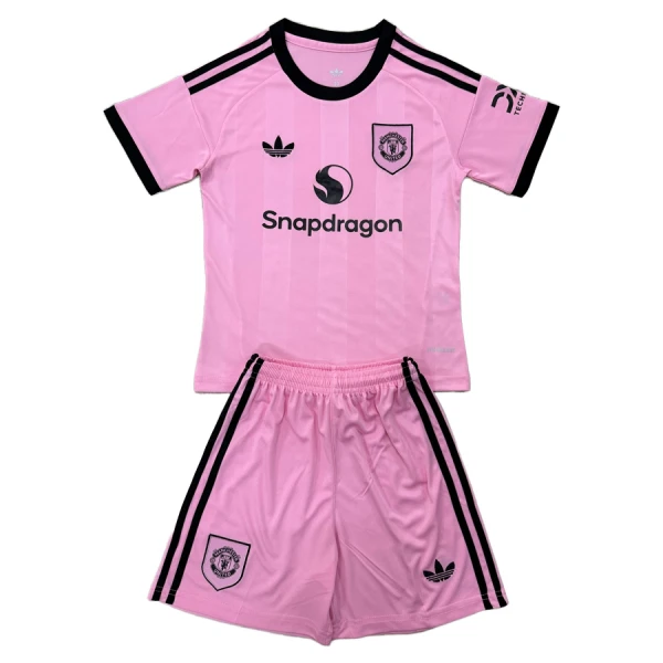 Levné Dětský Fotbalový Dres Manchester United Brankářské 2025-26 Růžová