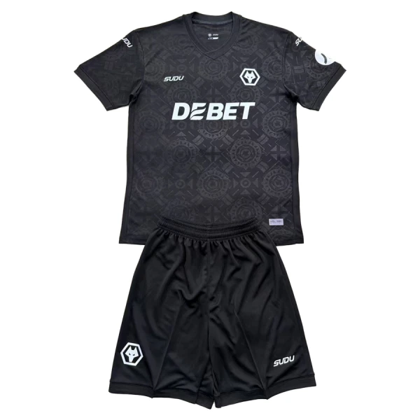 Levné Dětský Fotbalový Dres Wolverhampton Brankářské 2025-26 Černá Levné Dětský Fotbalový Dres Wolverhampton Brankářské 2025-26 Černá