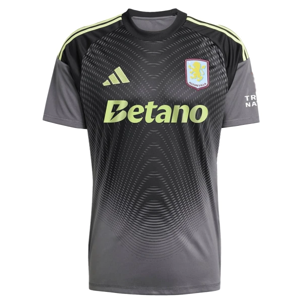 Levné Mužský Fotbalový Dres Aston Villa Brankářské 2025-26 Černá