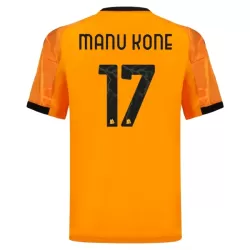 Levné Mužský Fotbalový Dres AS Řím Manu Kone 17 Venkovní 2025-26 Levné Mužský Fotbalový Dres AS Řím Manu Kone 17 Venkovní 2025-26