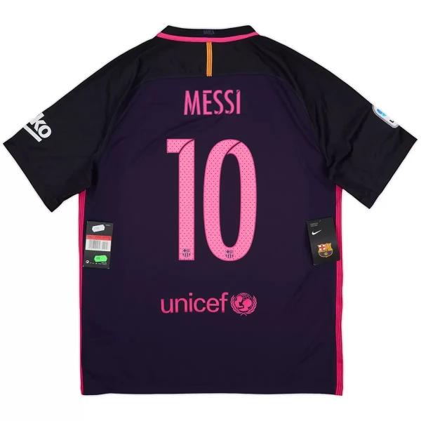 Levné Mužský Fotbalový Dres Barcelona Messi 10 2016-17 Venkovní Retro Levné Mužský Fotbalový Dres Barcelona Messi 10 2016-17 Venkovní Retro