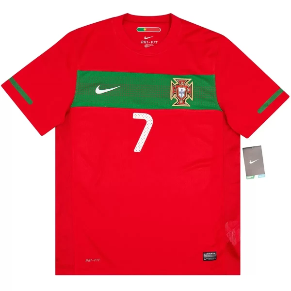 Levné Mužský Fotbalový Dres Portugalsko Ronaldo 7 2010 Domácí Retro