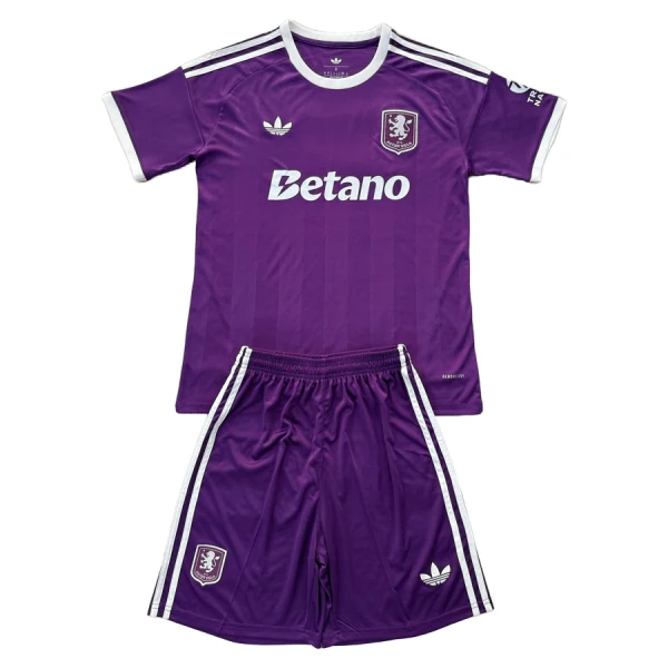 Levné Dětský Fotbalový Dres Aston Villa Purple Version Brankářské 2025-26 Levné Dětský Fotbalový Dres Aston Villa Purple Version Brankářské 2025-26