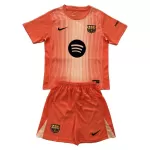 Levné Dětský Fotbalový Dres FC Barcelona Brankářské 2025-26 Oranžový