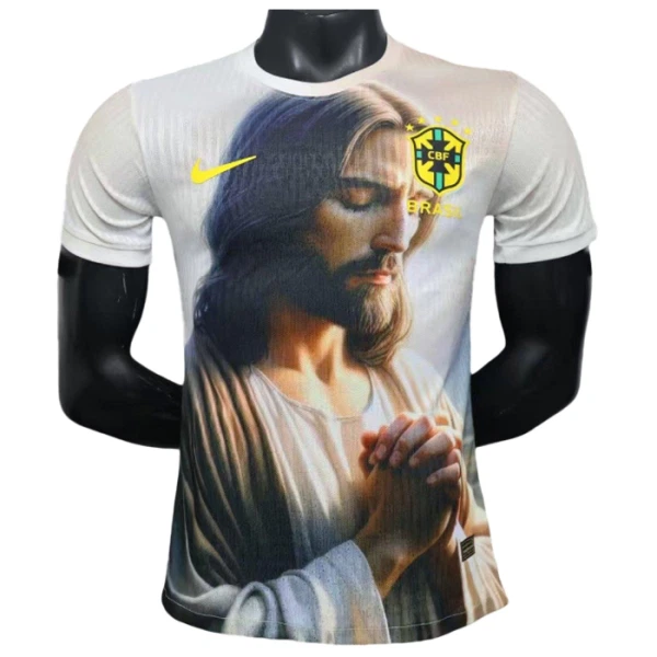 Levné Mužský Fotbalový Dres Brazílie x Praying 2025 - Speciální Levné Mužský Fotbalový Dres Brazílie x Praying 2025 - Speciální