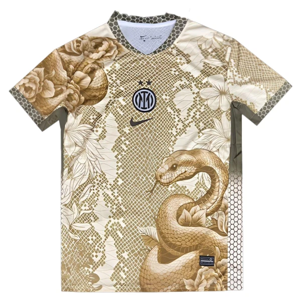 Levné Mužský Fotbalový Dres Inter Milán x Snake 2025-26 - Speciální Levné Mužský Fotbalový Dres Inter Milán x Snake 2025-26 - Speciální