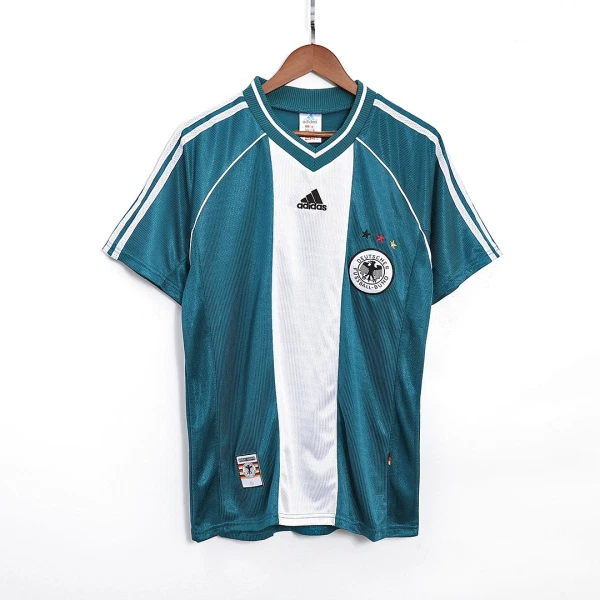 Levné Mužský Fotbalový Dres Německo Venkovní Retro 1998 Levné Mužský Fotbalový Dres Německo Venkovní Retro 1998