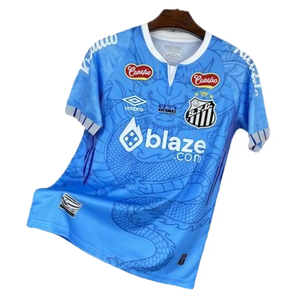 Levné Mužský Fotbalový Dres Santos FC Dragon 2025-26 Modrá Levné Mužský Fotbalový Dres Santos FC Dragon 2025-26 Modrá