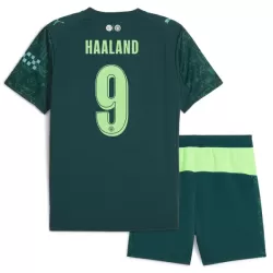 Levné Dětský Fotbalový Dres Manchester City Haaland 9 Čtvrtý EA Sport 2025-26 Levné Dětský Fotbalový Dres Manchester City Haaland 9 Čtvrtý EA Sport 2025-26