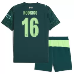Levné Dětský Fotbalový Dres Manchester City Rodrigo 16 Čtvrtý EA Sport 2025-26 Levné Dětský Fotbalový Dres Manchester City Rodrigo 16 Čtvrtý EA Sport 2025-26