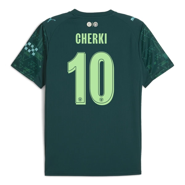 Levné Mužský Fotbalový Dres Manchester City Cherki 10 Čtvrtý EA Sport 2025-26 Levné Mužský Fotbalový Dres Manchester City Cherki 10 Čtvrtý EA Sport 2025-26