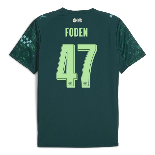 Levné Mužský Fotbalový Dres Manchester City Foden 47 Čtvrtý EA Sport 2025-26 Levné Mužský Fotbalový Dres Manchester City Foden 47 Čtvrtý EA Sport 2025-26