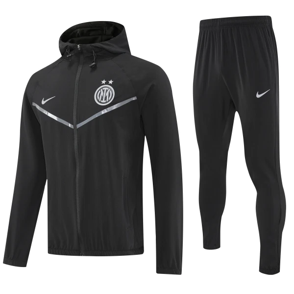Levné Mužský Inter Milán Tréninkový Bunda Kapucí Soupravy 2025-26 Černá Levné Mužský Inter Milán Tréninkový Bunda Kapucí Soupravy 2025-26 Černá
