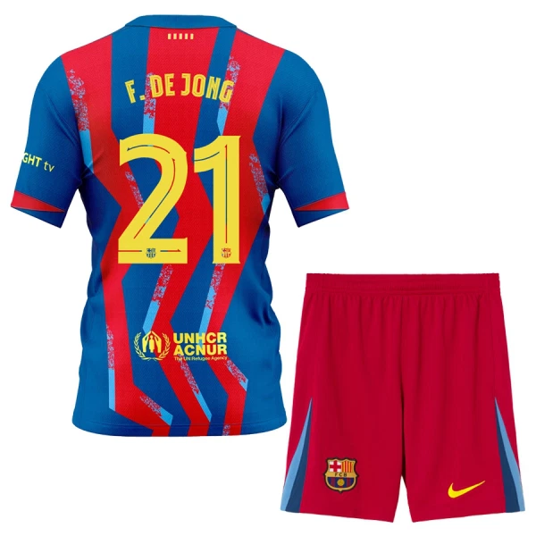 Levné Dětský Fotbalový Dres FC Barcelona Frenkie de Jong 21 Čtvrtý 2025-26