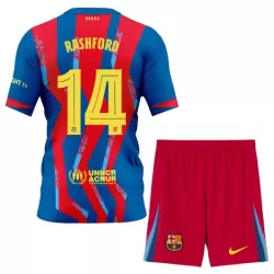 Levné Dětský Fotbalový Dres FC Barcelona Rashford 14 Čtvrtý 2025-26