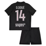 Levné Dětský Fotbalový Dres Paris Saint-Germain D. Doue 14 Čtvrtý Jordan 2025-26