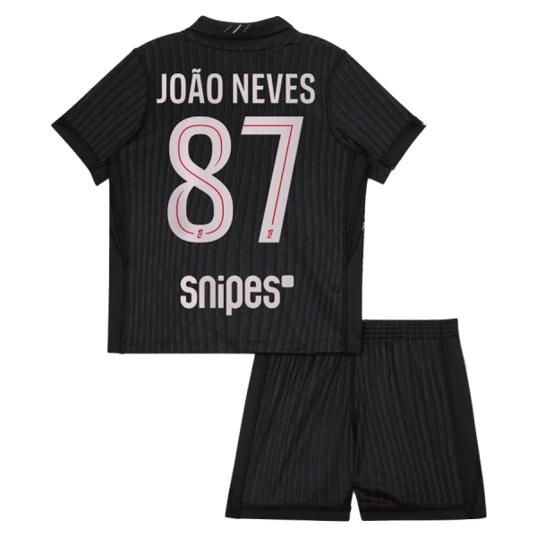 Levné Dětský Fotbalový Dres Paris Saint-Germain Joao Neves 87 Čtvrtý Jordan 2025-26
