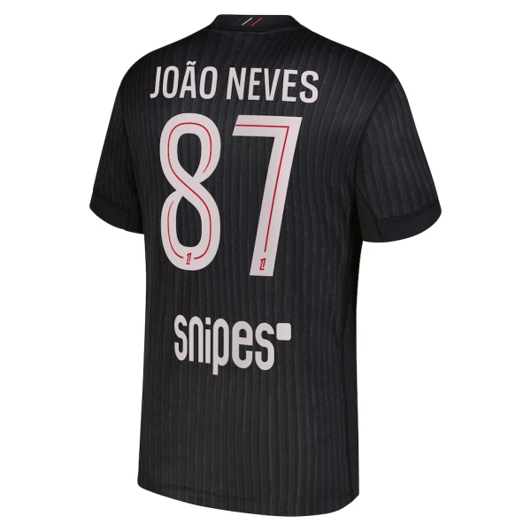 Levné Mužský Fotbalový Dres Paris Saint-Germain Joao Neves 87 Čtvrtý Jordan 2025-26