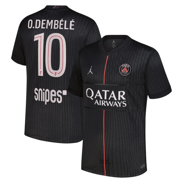 Levné Mužský Fotbalový Dres Paris Saint-Germain O. Dembele 10 Čtvrtý Jordan 2025-26