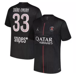 Levné Mužský Fotbalový Dres Paris Saint-Germain Zaire-Emery 33 Čtvrtý Jordan 2025-26