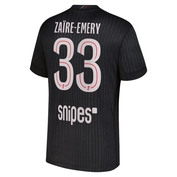 Levné Mužský Fotbalový Dres Paris Saint-Germain Zaire-Emery 33 Čtvrtý Jordan 2025-26