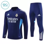 Levné Dětský Real Madrid Tréninkové teplákové soupravy Čtvrt-Zip 2025-26 Navy