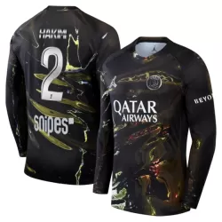 Levné Mužský Fotbalový Dres Paris Saint-Germain Hakimi 2 Night 2025-26 Dlouhý Rukáv
