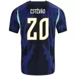 Levné Mužský Fotbalový Dres Brazílie Estevao 20 Venkovní Mistrovství Světa 2026