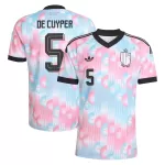 Levné Mužský Fotbalový Dres Belgie De Cuyper 5 Venkovní Mistrovství Světa 2026