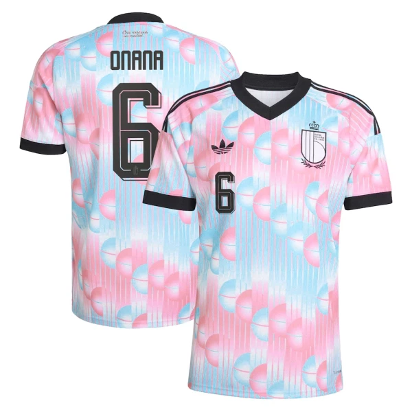 Levné Mužský Fotbalový Dres Belgie Onana 6 Venkovní Mistrovství Světa 2026 Levné Mužský Fotbalový Dres Belgie Onana 6 Venkovní Mistrovství Světa 2026